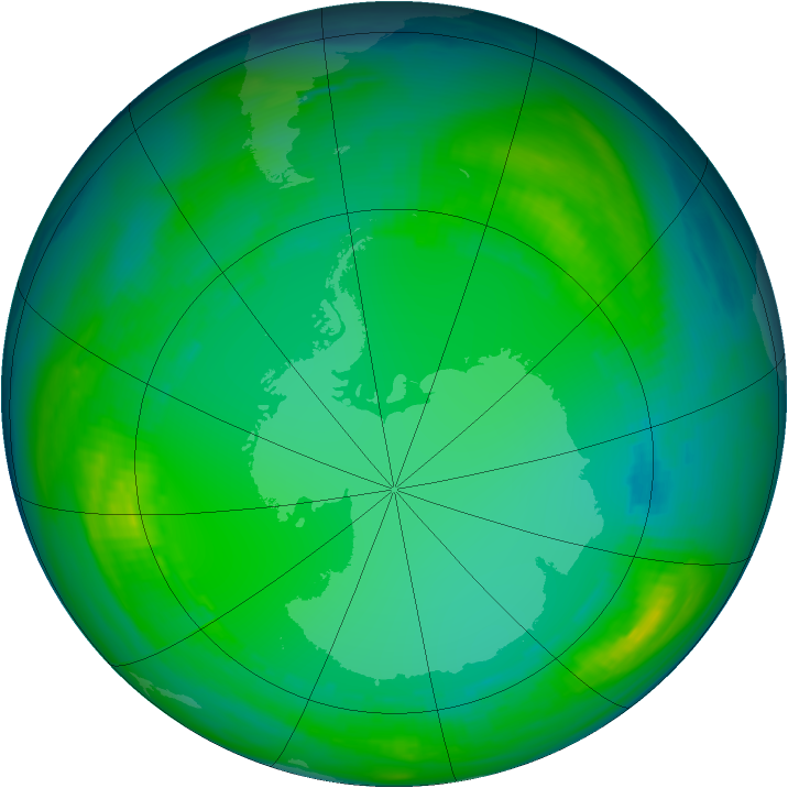 Ozone Map 1980-07-19